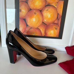 Christian Louboutin Lady Gena patent leather pumps